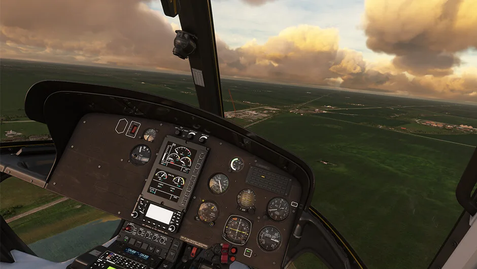 Airbus H125 cockpit in Microsoft Flight Simulator